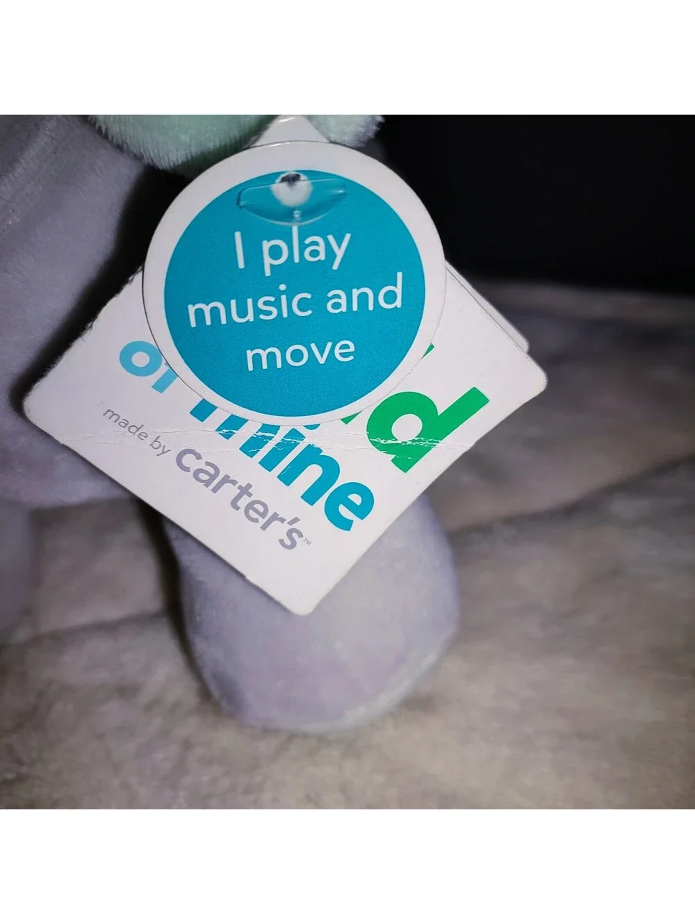 Carters Child of Mine Musical Moving Plush Toy Elephant Pink Twinkle Little Star